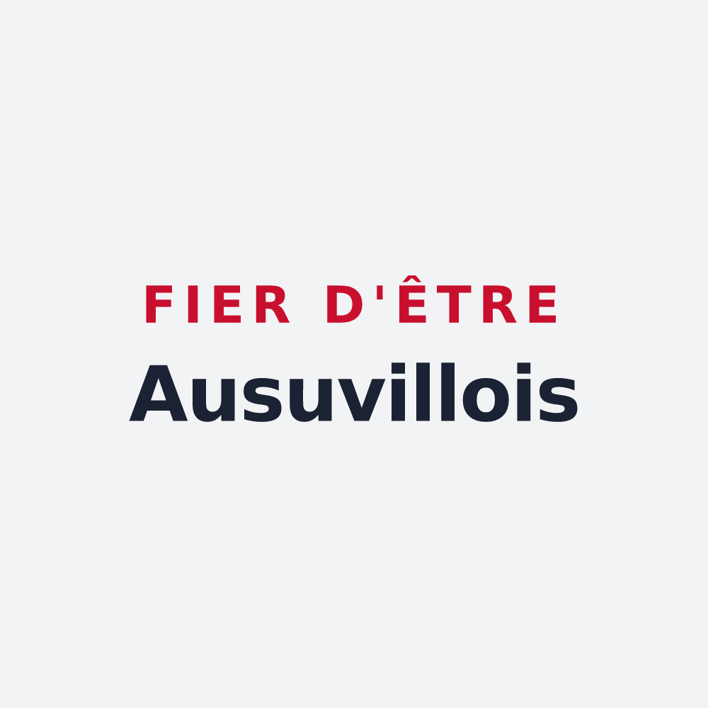 Poster « Fier d'être Ausuvillois » — design pour Ansauville