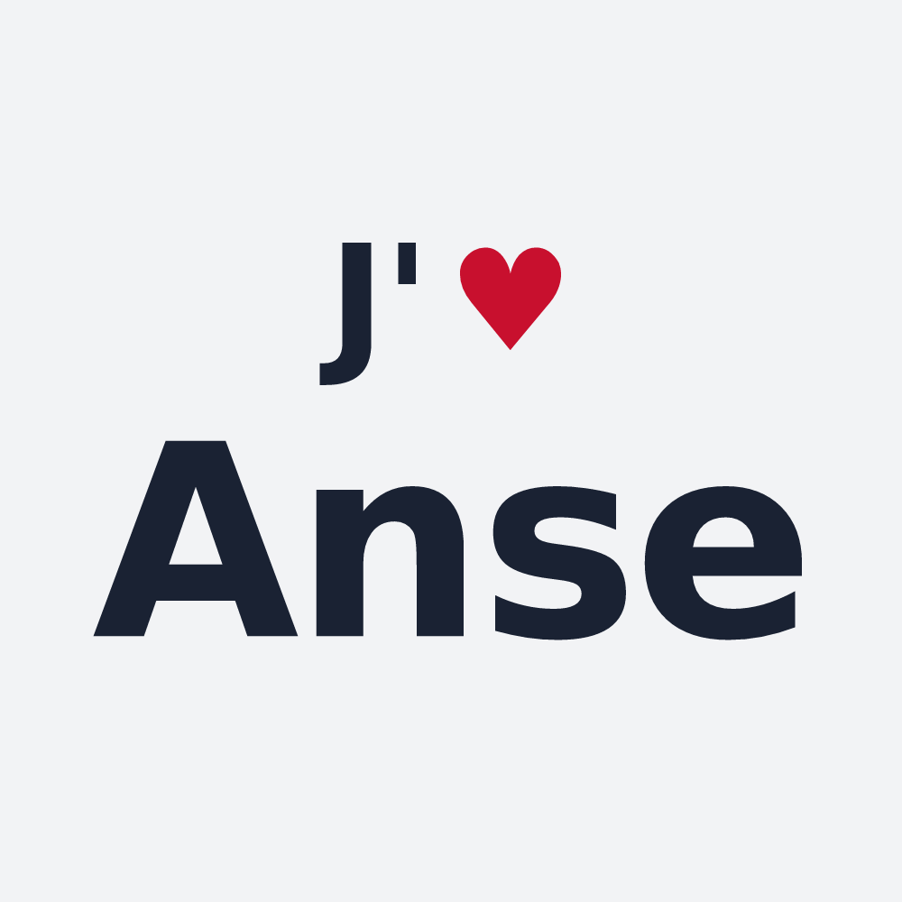 Poster personnalisé Anse — design J'aime Anse