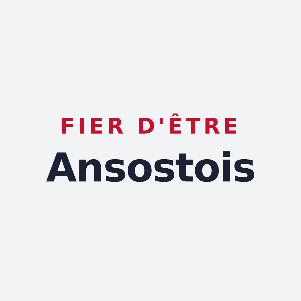 Poster « Fier d'être Ansostois » — design pour Ansost