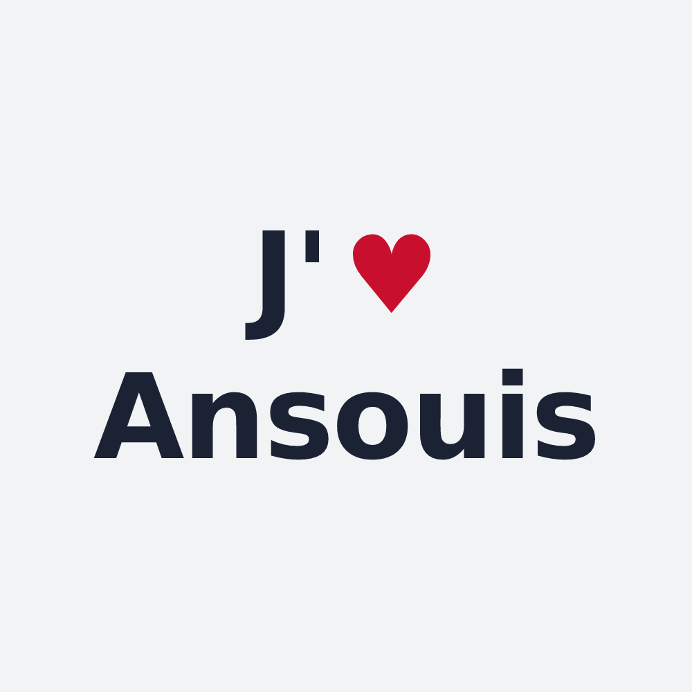 Poster personnalisé Ansouis — design J'aime Ansouis