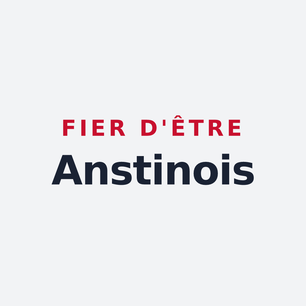 Poster « Fier d'être Anstinois » — design pour Anstaing