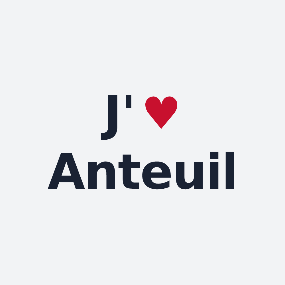 Poster personnalisé Anteuil — design J'aime Anteuil