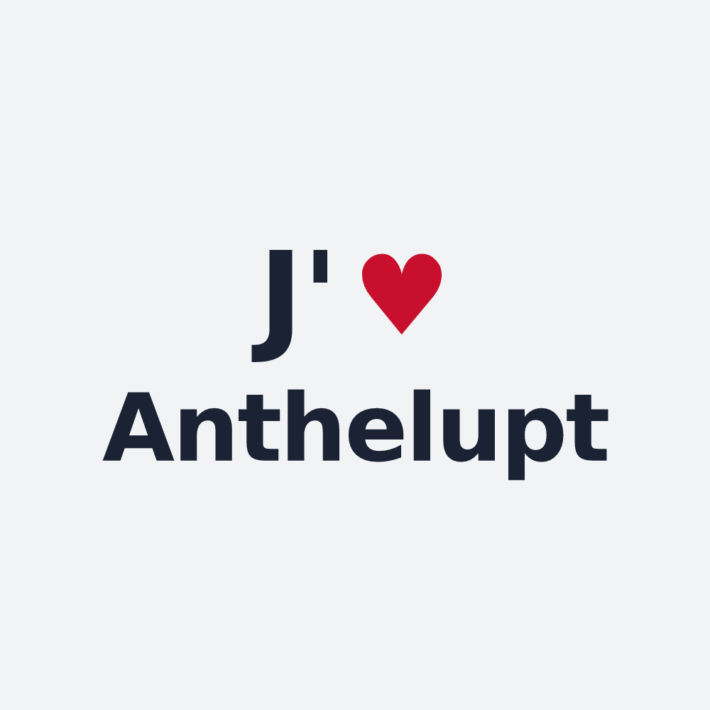 Poster personnalisé Anthelupt — design J'aime Anthelupt