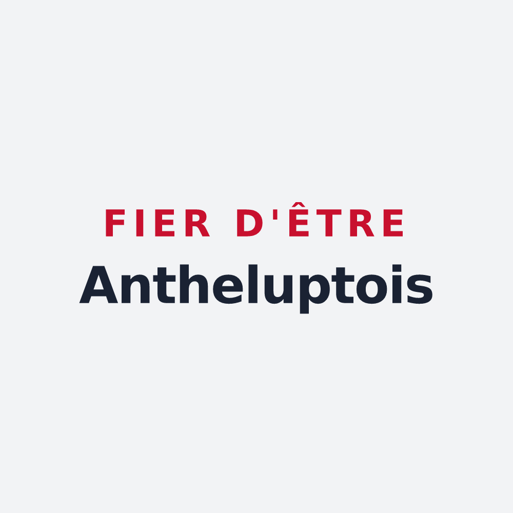 Poster « Fier d'être Antheluptois » — design pour Anthelupt