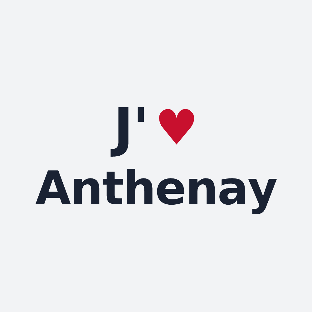 Poster personnalisé Anthenay — design J'aime Anthenay