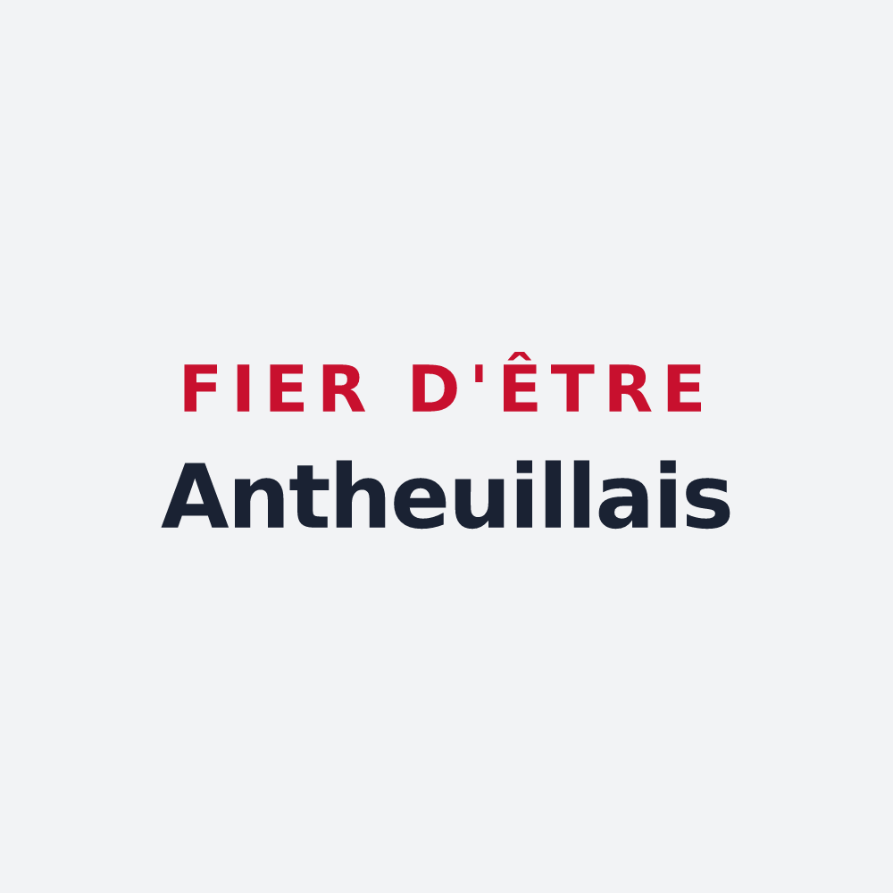 Poster « Fier d'être Antheuillais » — design pour Antheuil-Portes