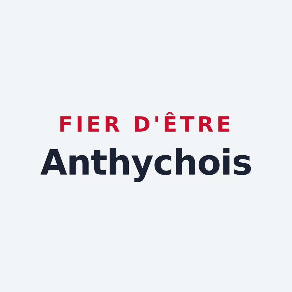 Poster « Fier d'être Anthychois » — design pour Anthy-sur-Léman