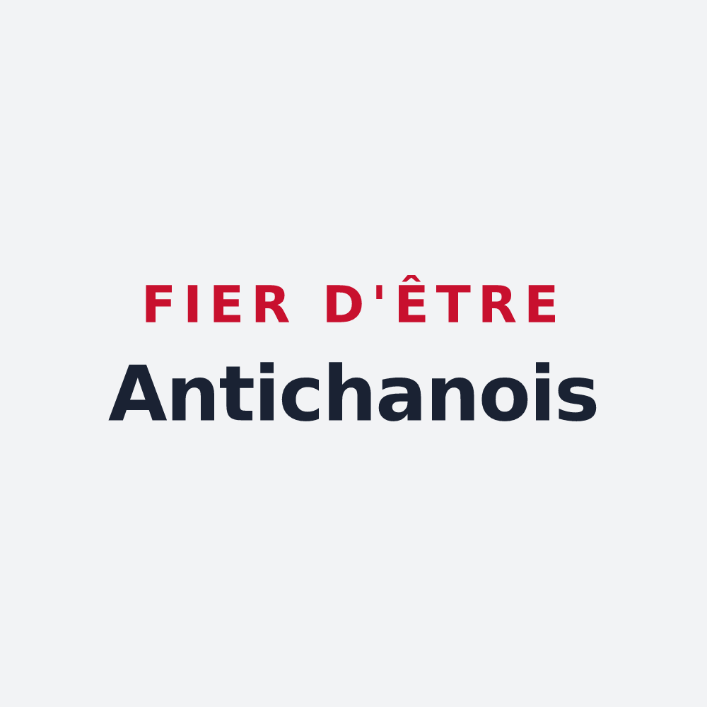 Poster « Fier d'être Antichanois » — design pour Antichan