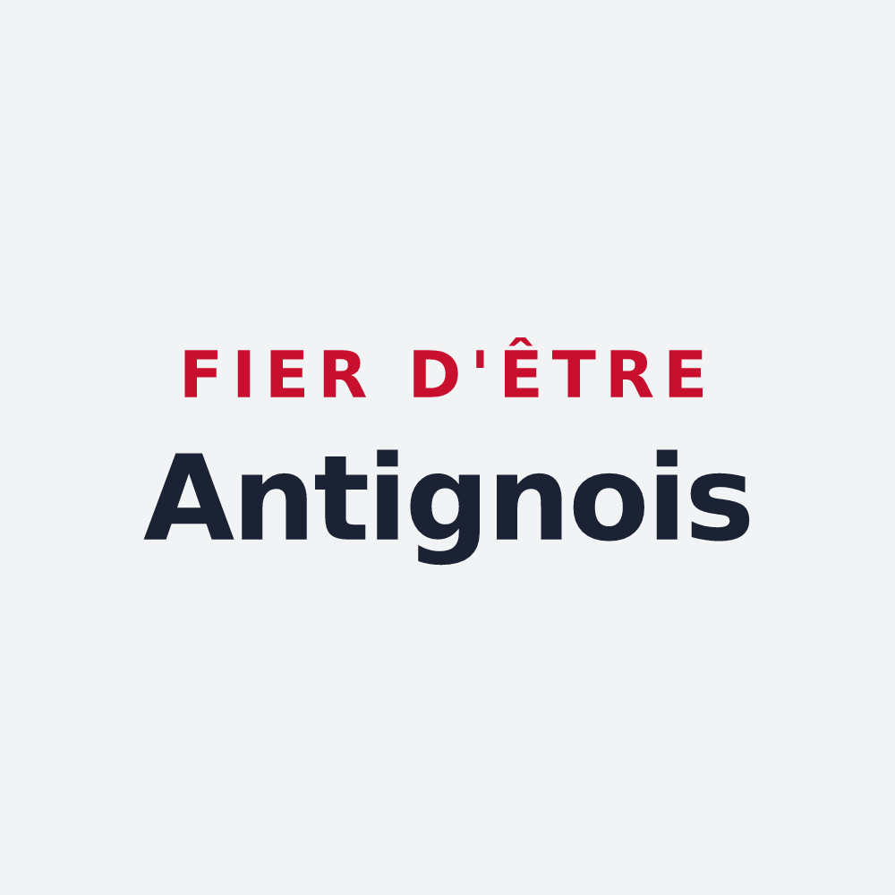Poster « Fier d'être Antignois » — design pour Antigny