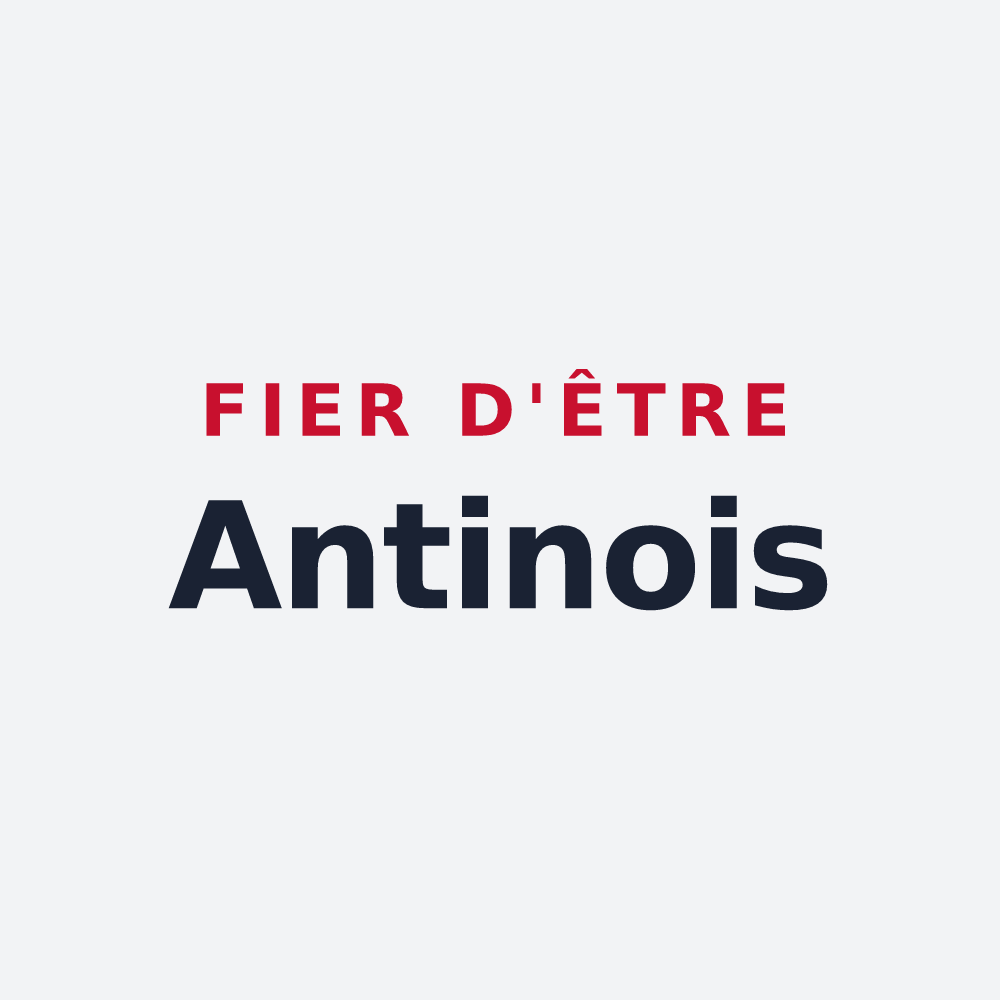 Poster « Fier d'être Antinois » — design pour Antin
