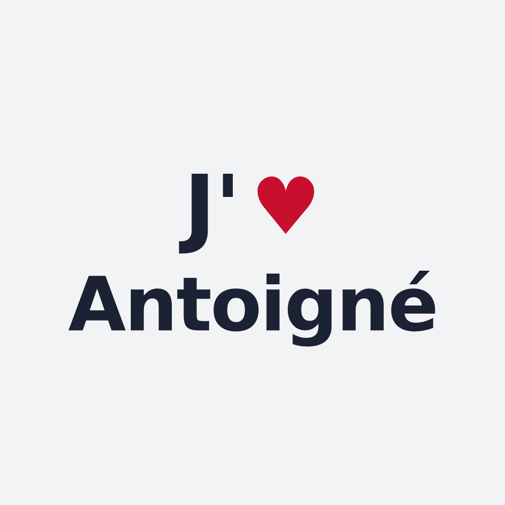 Poster personnalisé Antoigné — design J'aime Antoigné