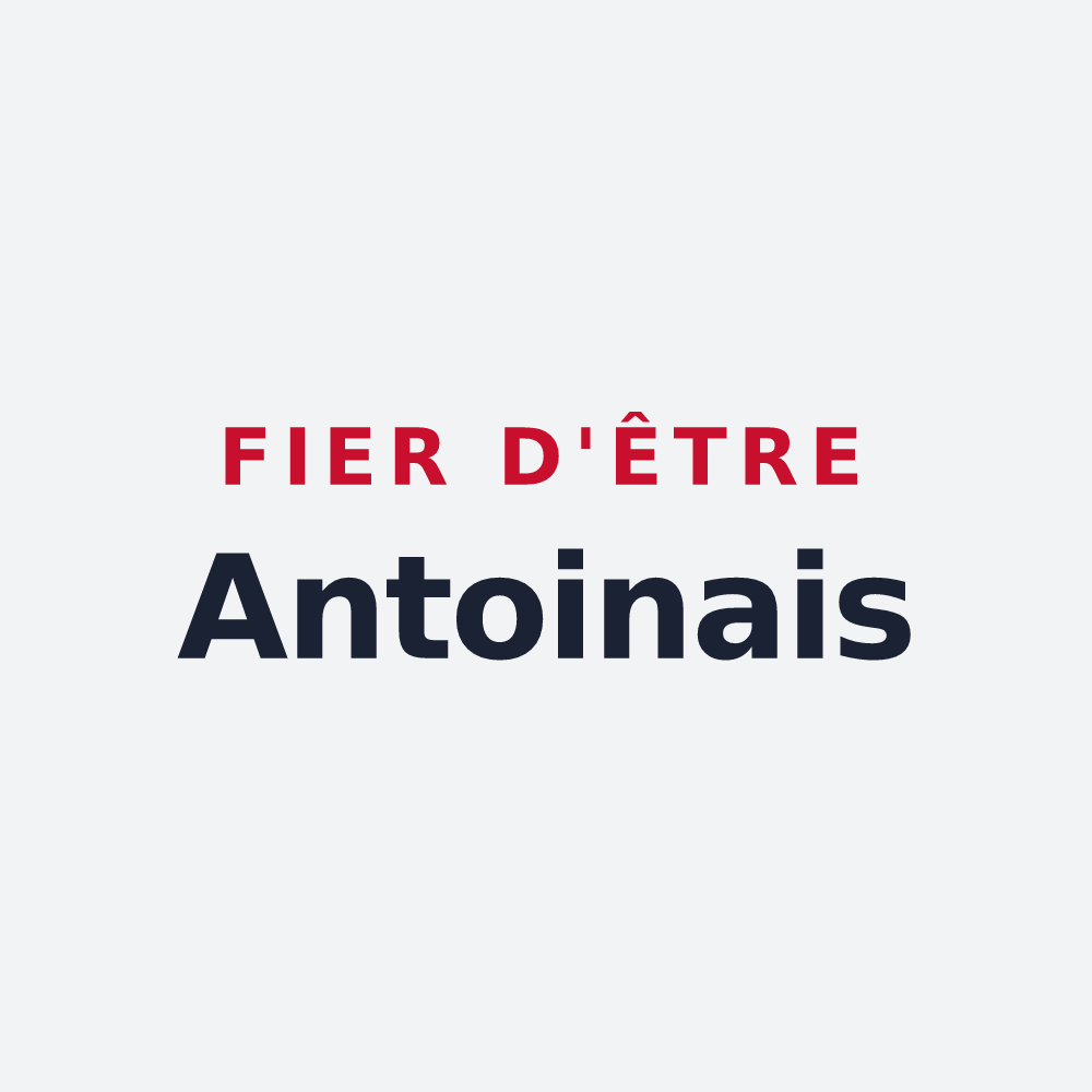 Poster « Fier d'être Antoinais » — design pour Antoingt