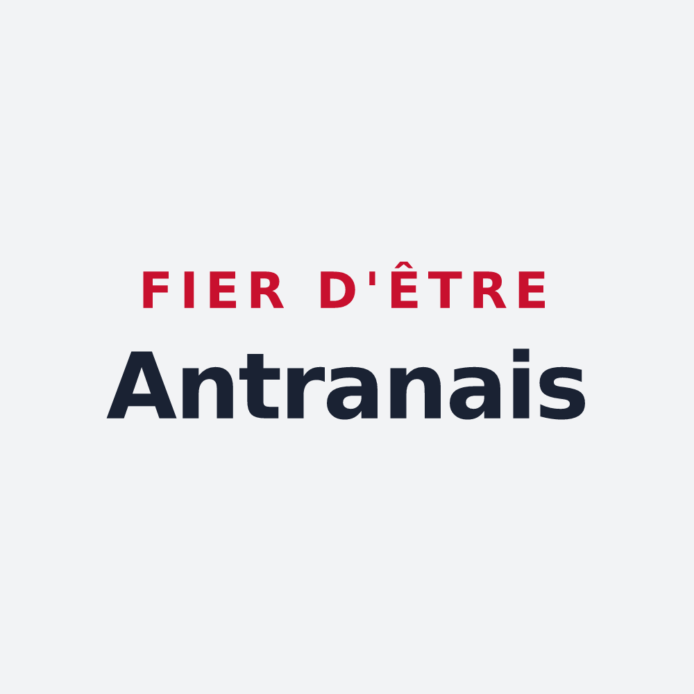 Poster « Fier d'être Antranais » — design pour Antran