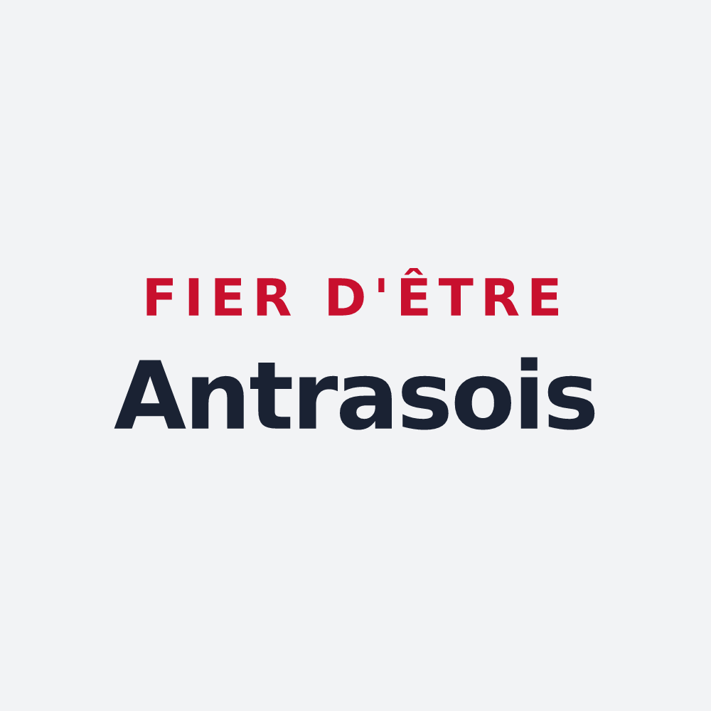 Poster « Fier d'être Antrasois » — design pour Antras