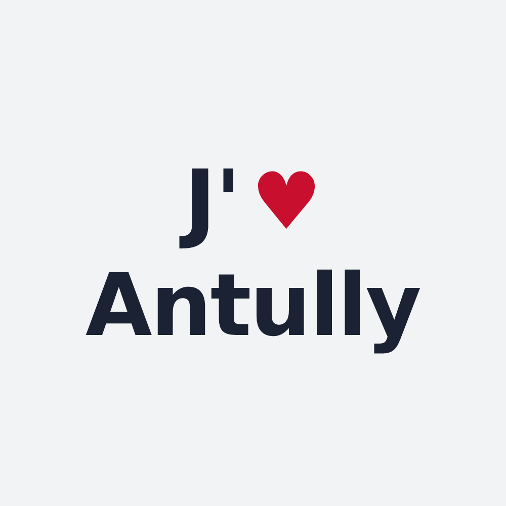 Poster personnalisé Antully — design J'aime Antully