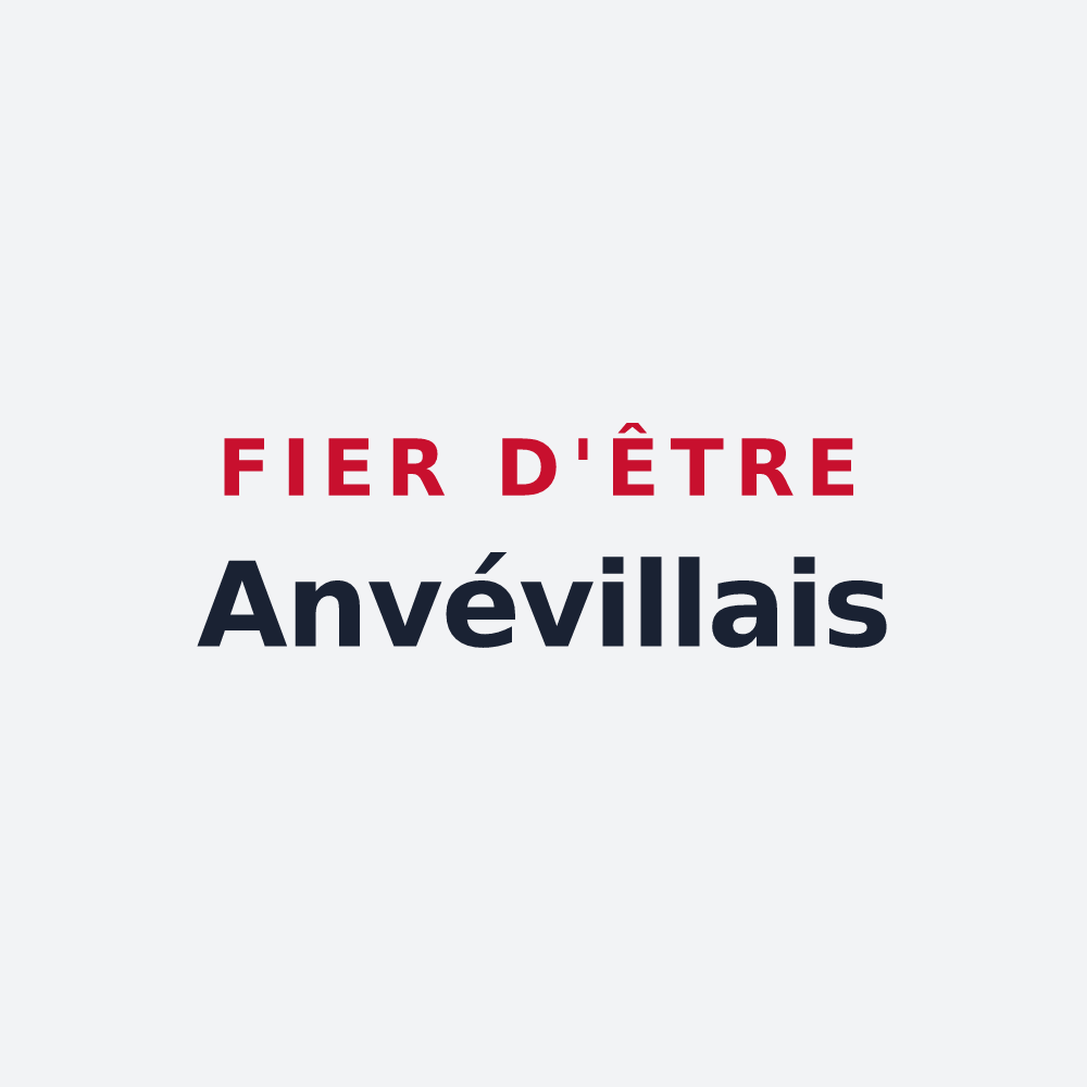 Poster « Fier d'être Anvévillais » — design pour Anvéville