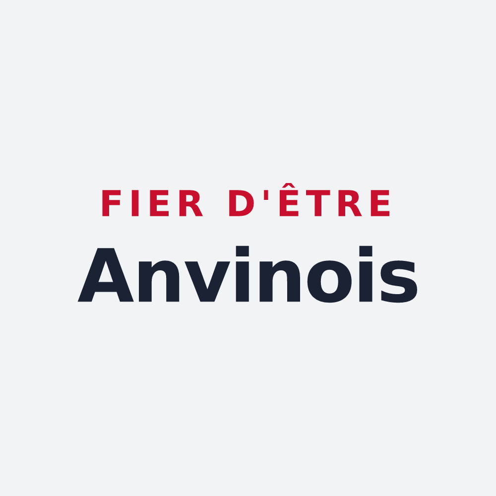 Poster « Fier d'être Anvinois » — design pour Anvin