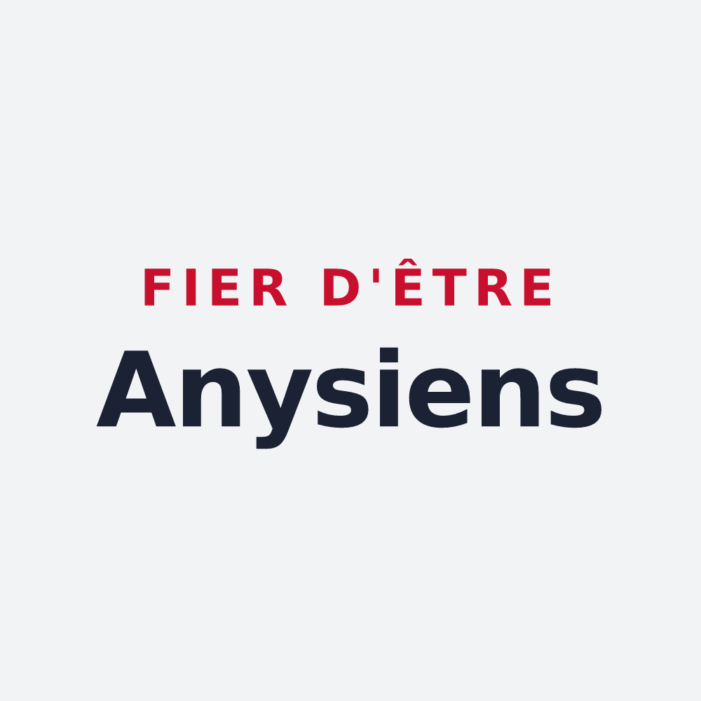 Poster « Fier d'être Anysiens » — design pour Any-Martin-Rieux