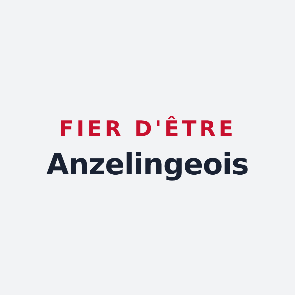 Poster « Fier d'être Anzelingeois » — design pour Anzeling