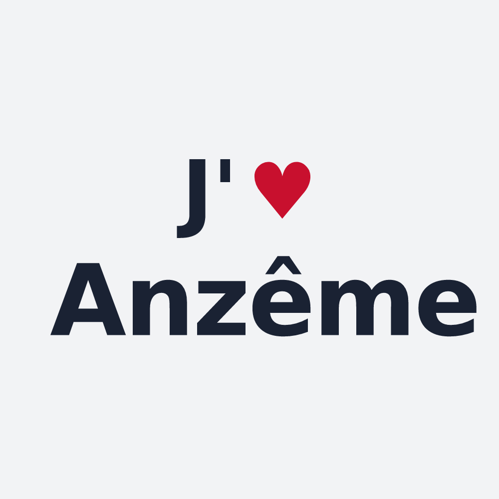 Poster personnalisé Anzême — design J'aime Anzême