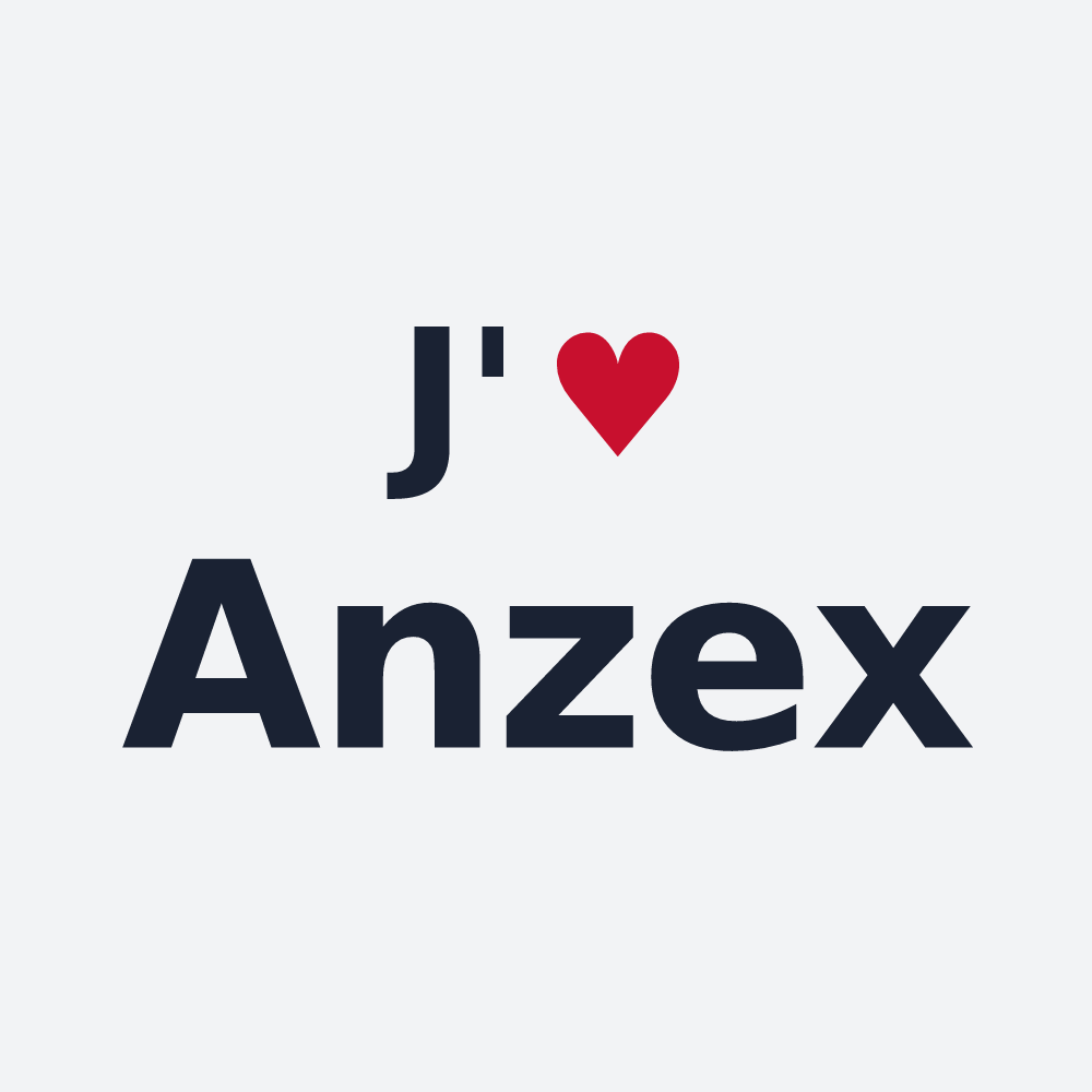 Poster personnalisé Anzex — design J'aime Anzex