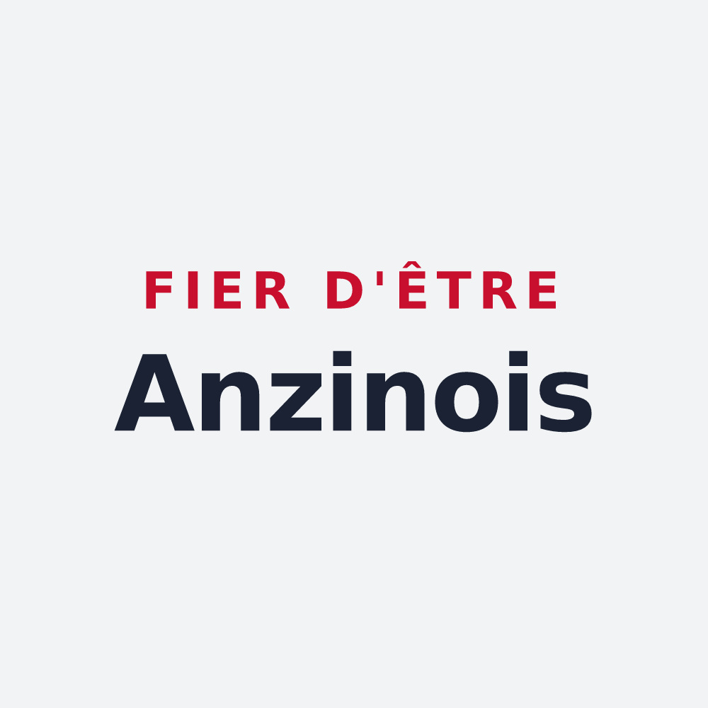 Poster « Fier d'être Anzinois » — design pour Anzin-Saint-Aubin