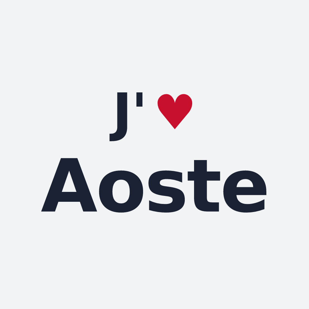 Poster personnalisé Aoste — design J'aime Aoste