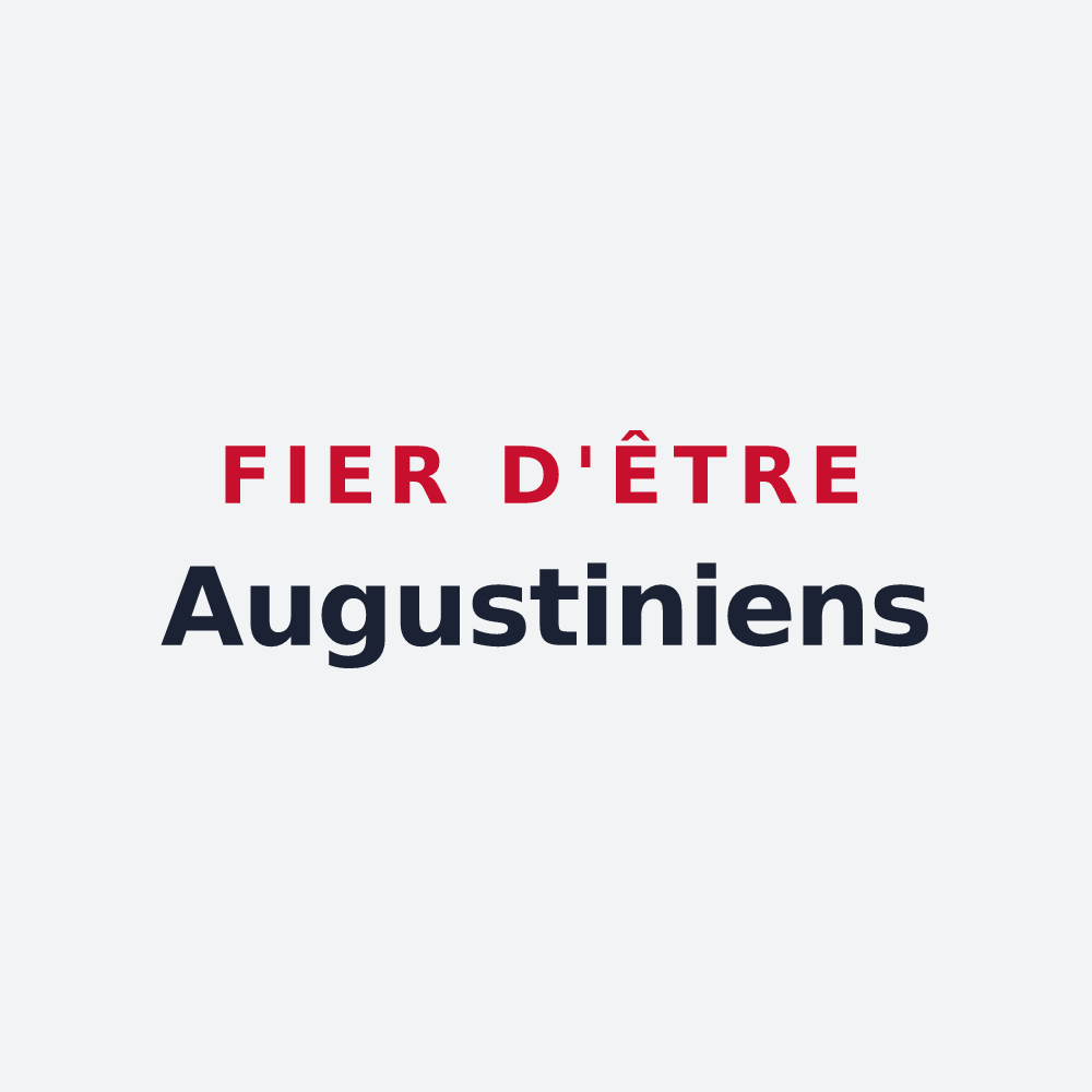 Poster « Fier d'être Augustiniens » — design pour Aougny