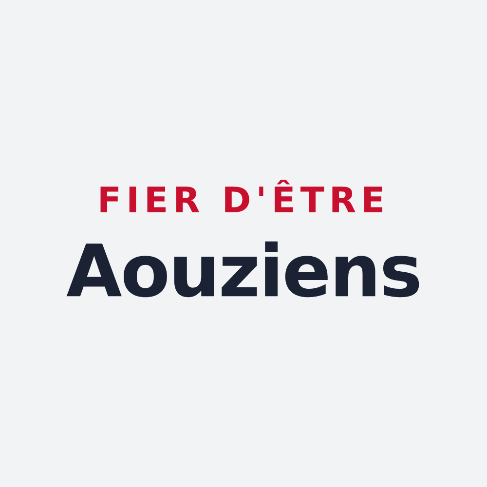 Poster « Fier d'être Aouziens » — design pour Aouze