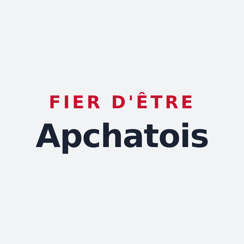 Poster « Fier d'être Apchatois » — design pour Apchat