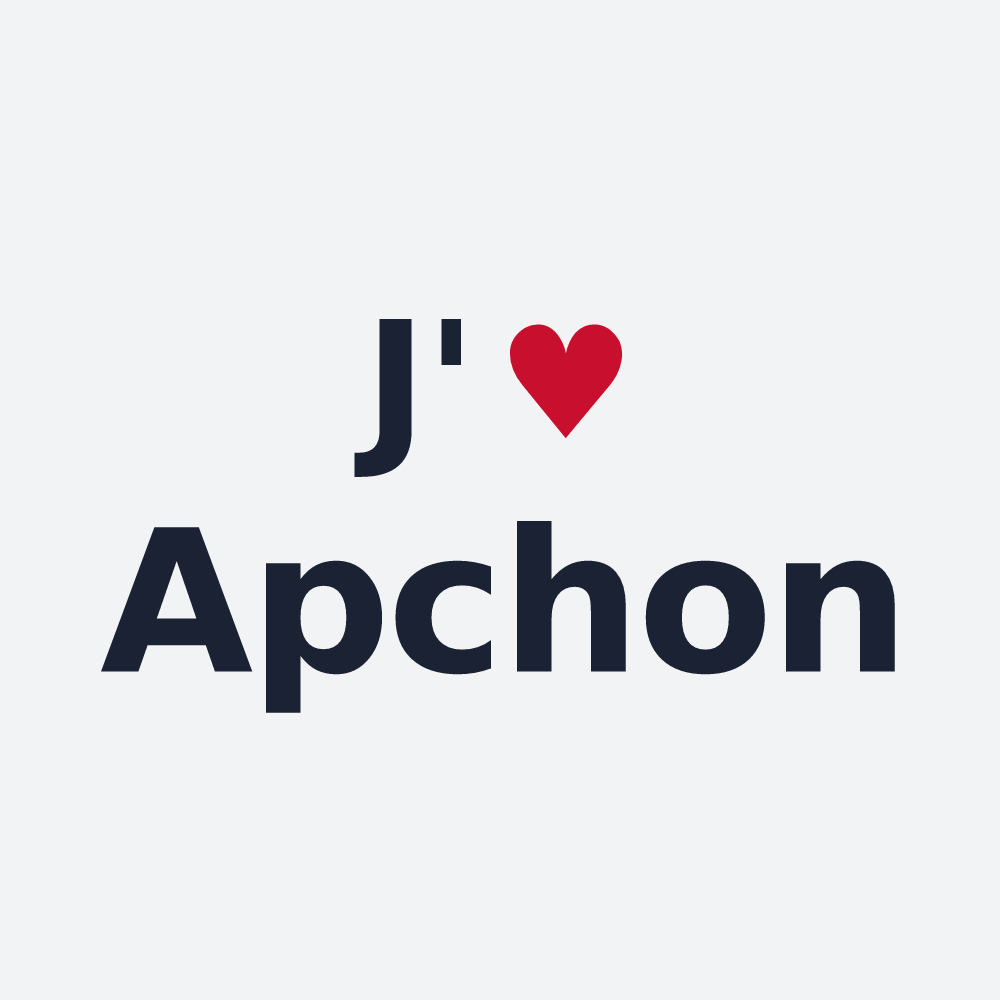 Poster personnalisé Apchon — design J'aime Apchon
