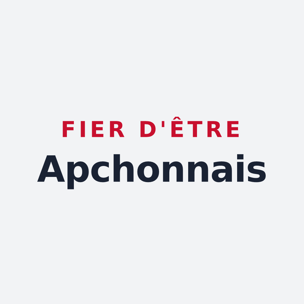 Poster « Fier d'être Apchonnais » — design pour Apchon