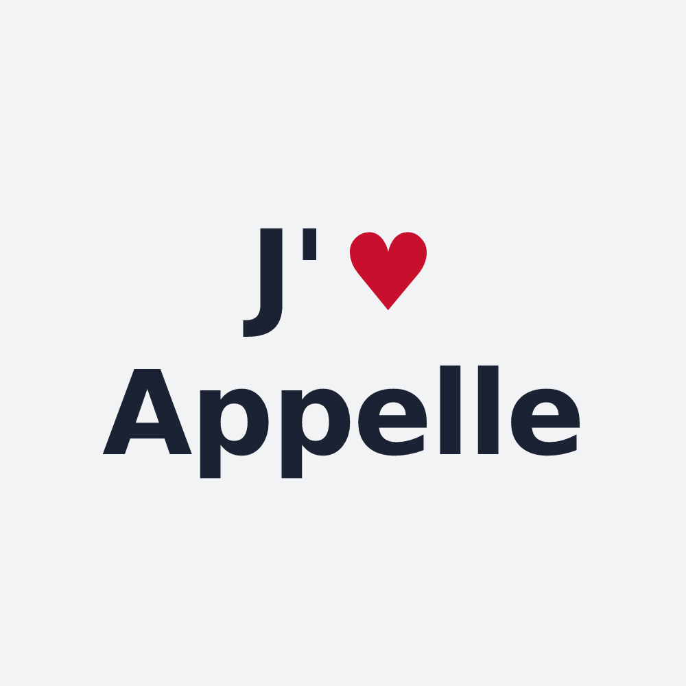 Poster personnalisé Appelle — design J'aime Appelle