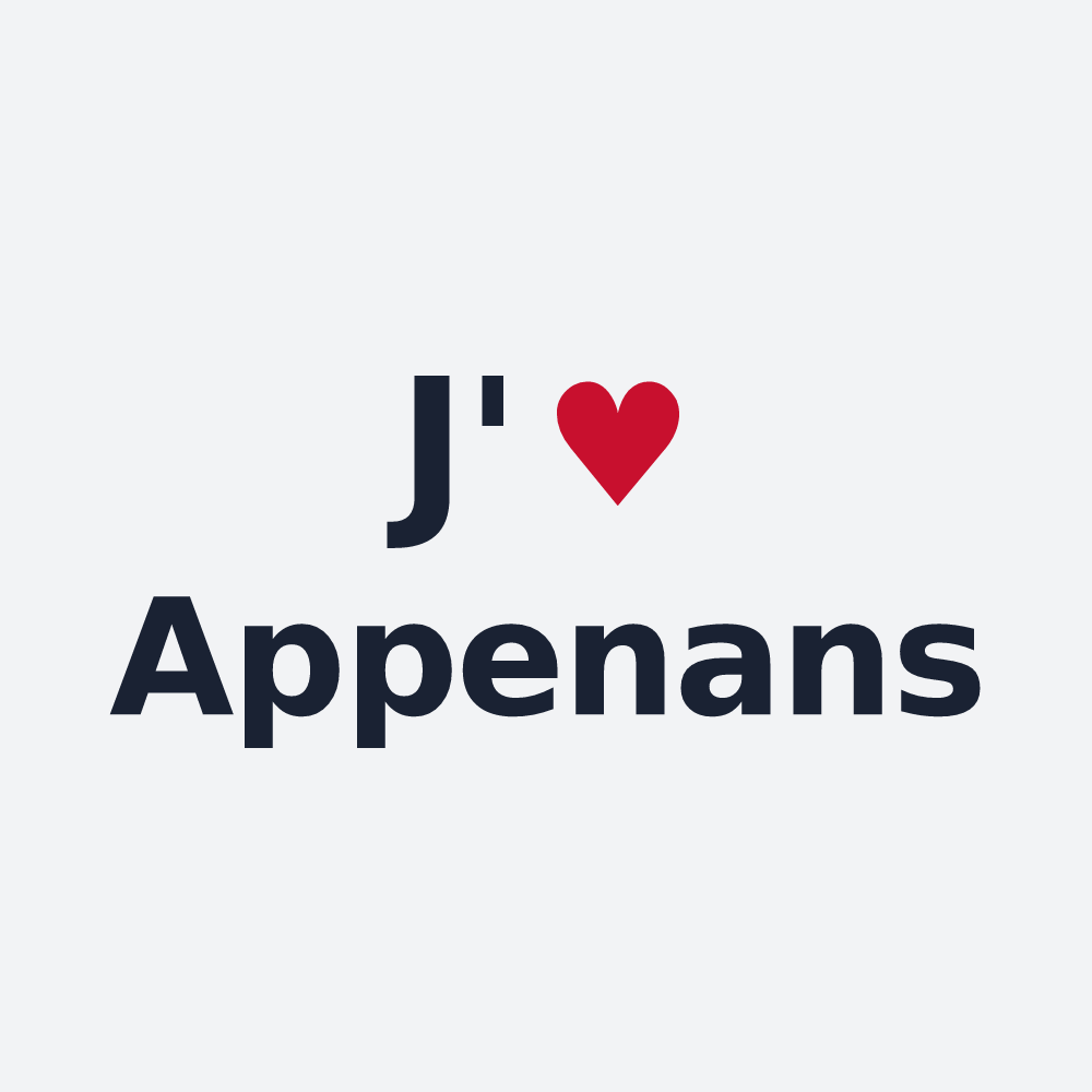 Poster personnalisé Appenans — design J'aime Appenans