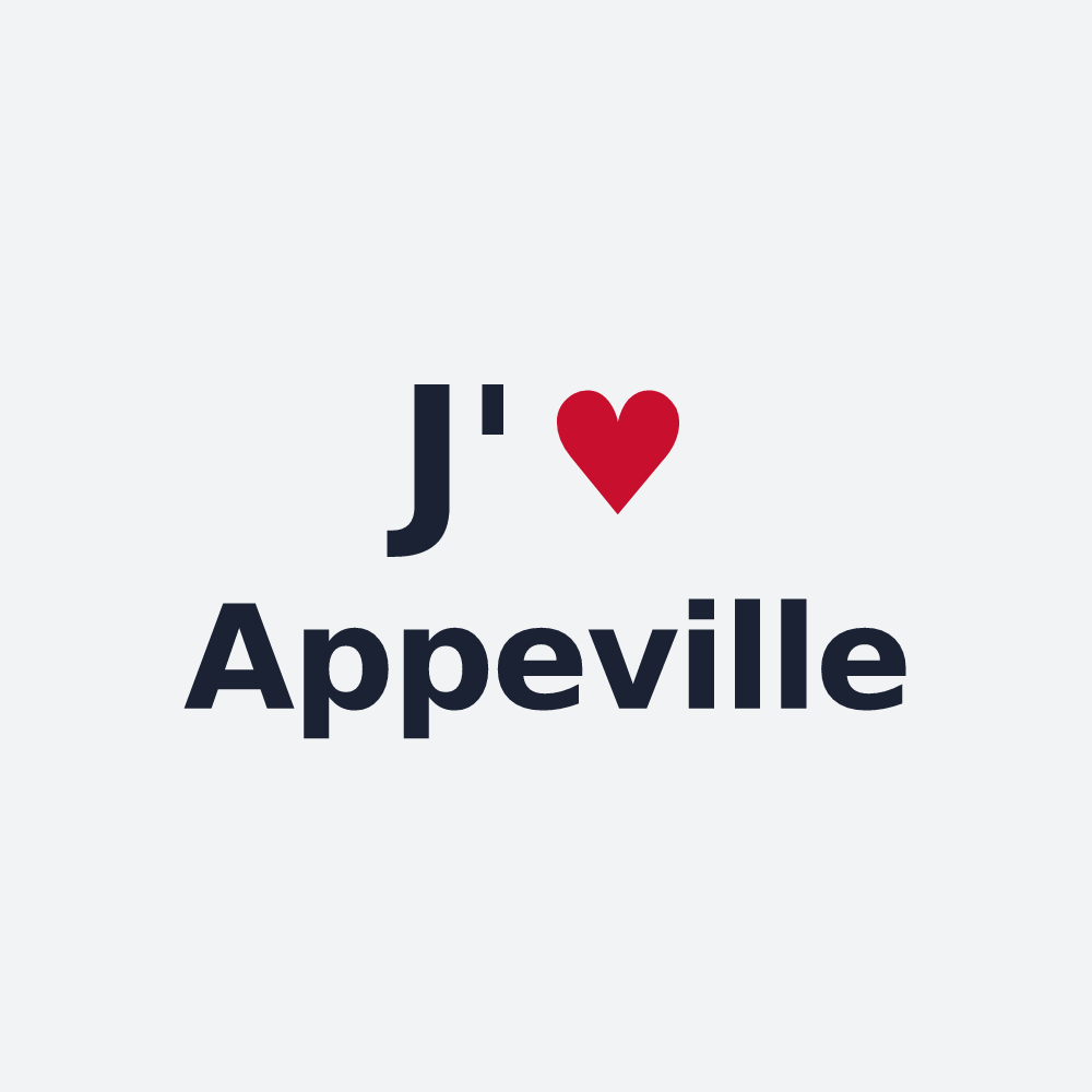 Poster personnalisé Appeville — design J'aime Appeville