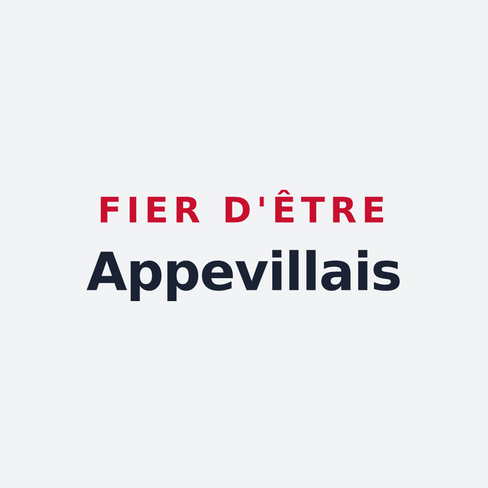 Poster « Fier d'être Appevillais » — design pour Appeville