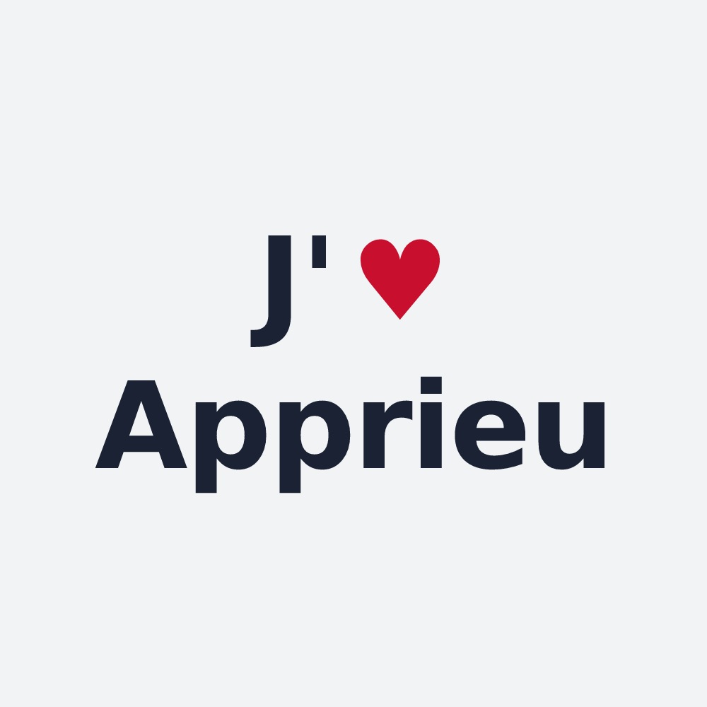 Poster personnalisé Apprieu — design J'aime Apprieu