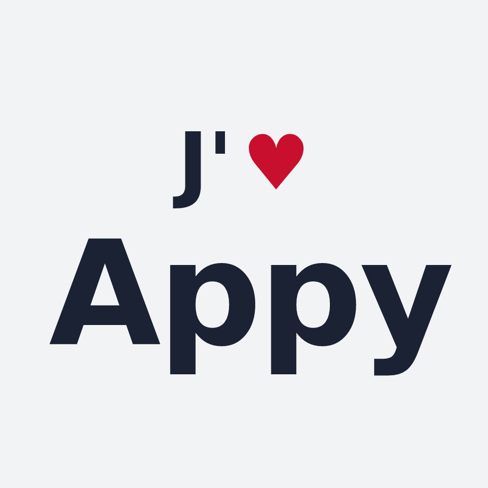 Poster personnalisé Appy — design J'aime Appy