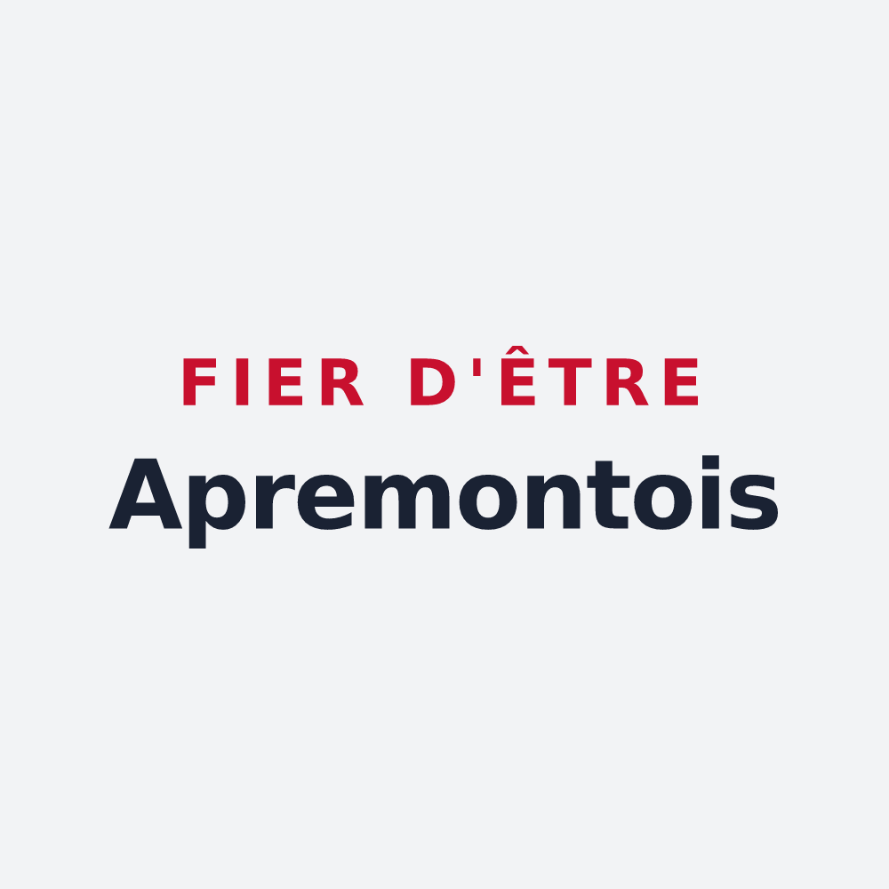 Poster « Fier d'être Apremontois » — design pour Apremont