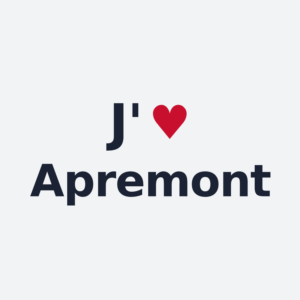 Poster personnalisé Apremont — design J'aime Apremont