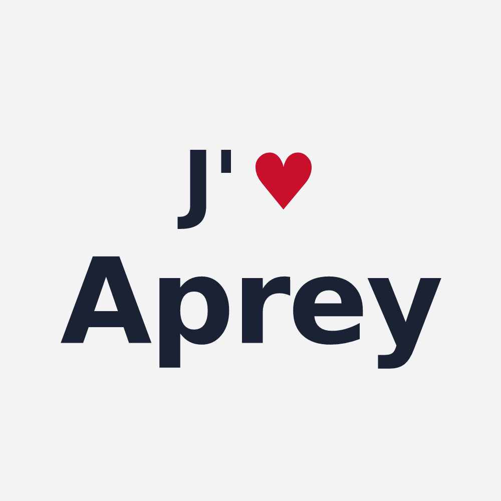 Poster personnalisé Aprey — design J'aime Aprey