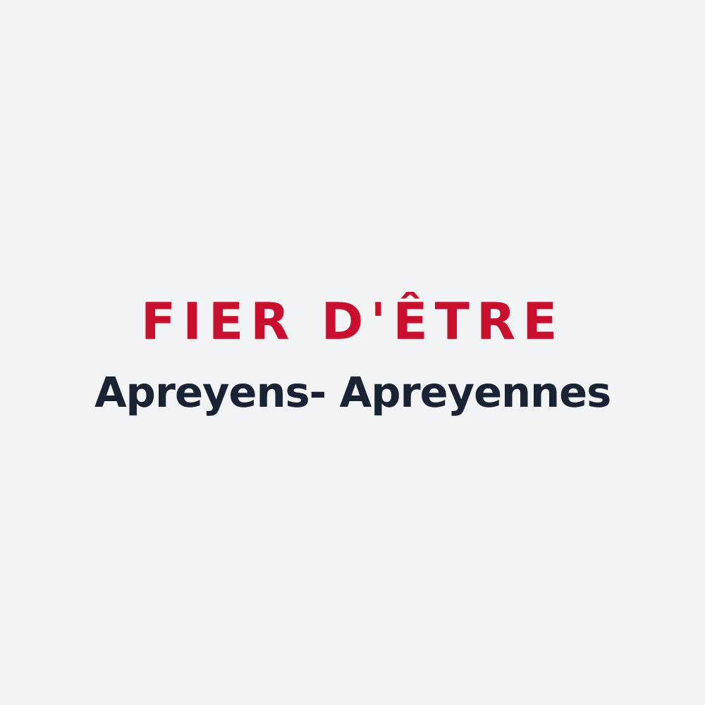 Poster « Fier d'être Apreyens- Apreyennes » — design pour Aprey