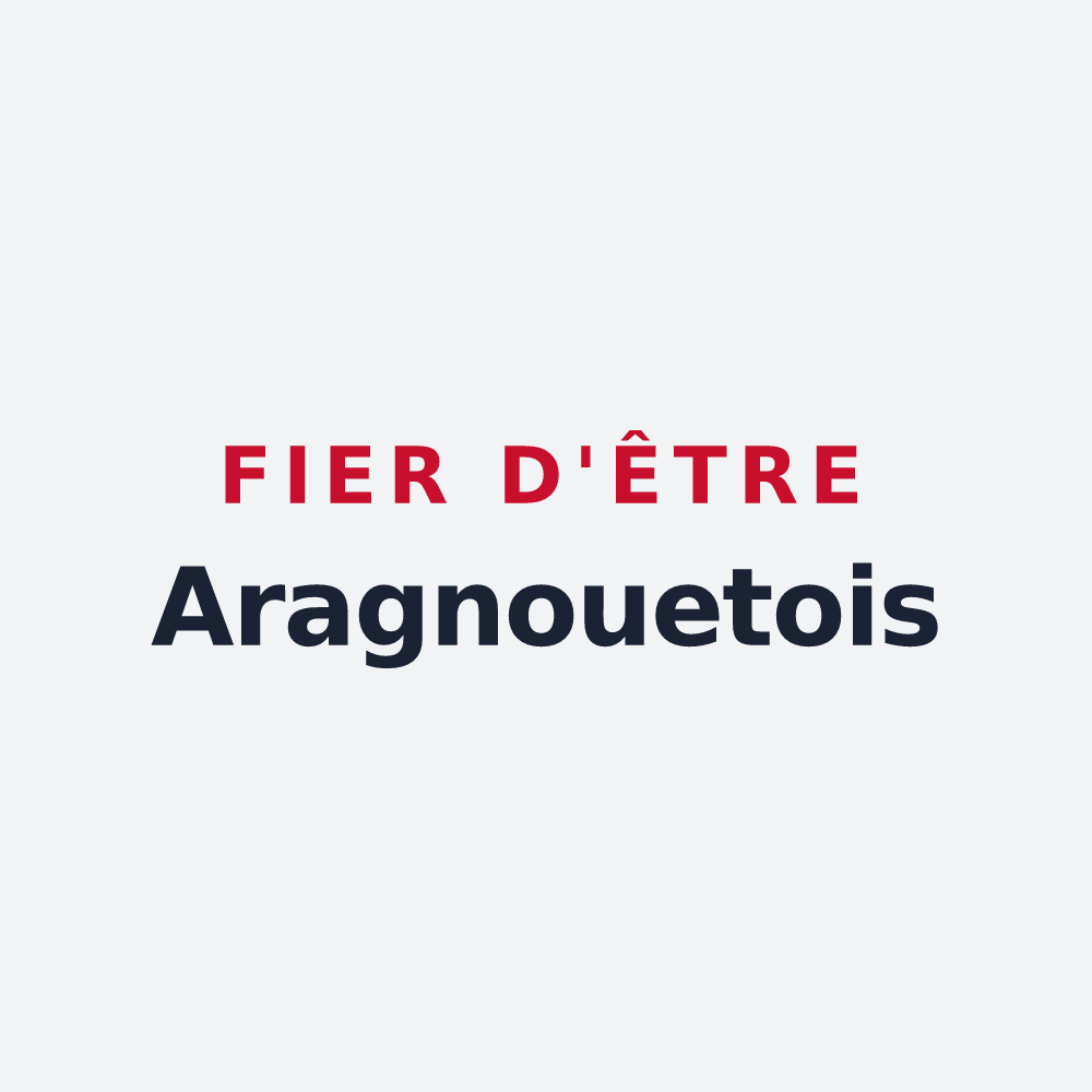 Poster « Fier d'être Aragnouetois » — design pour Aragnouet