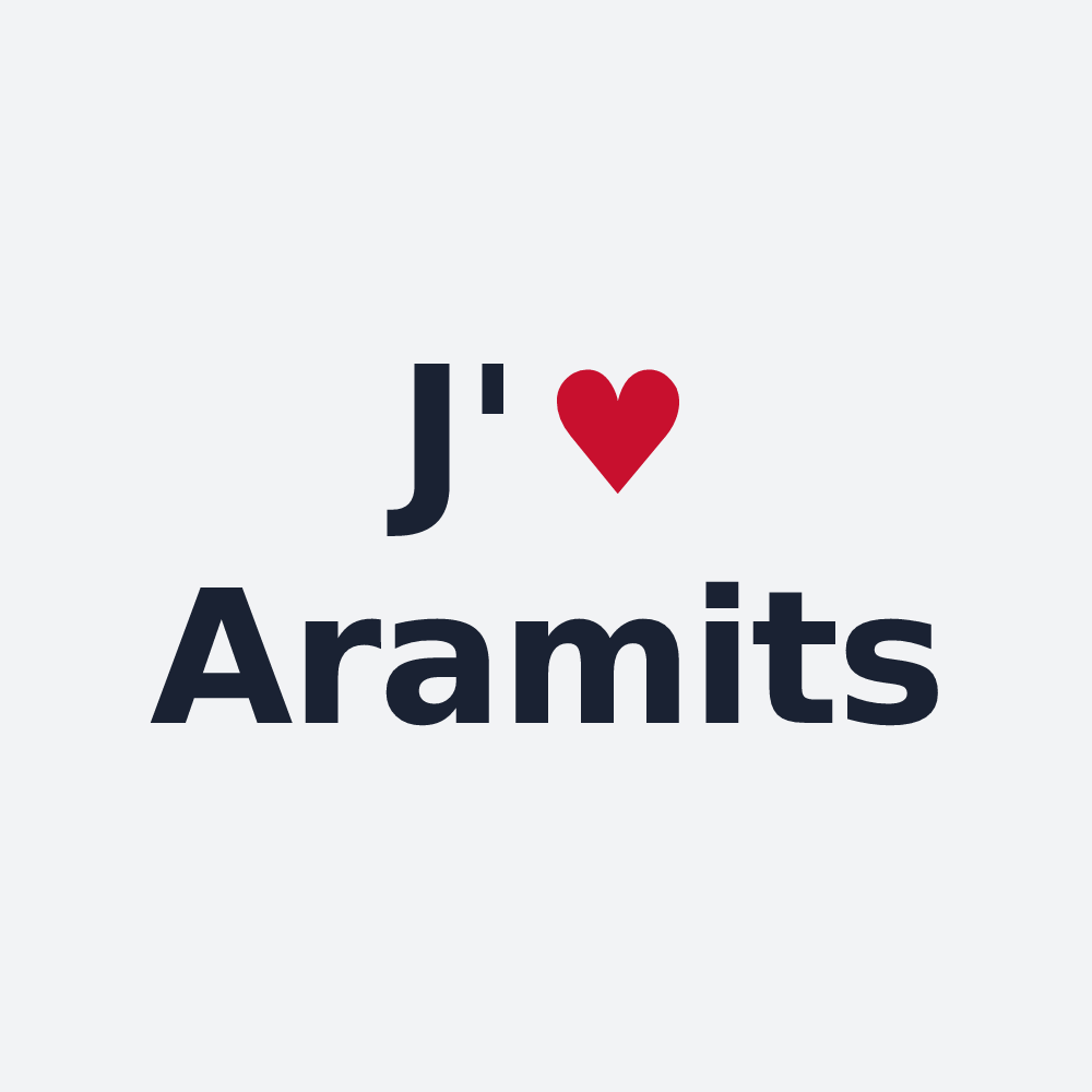 Poster personnalisé Aramits — design J'aime Aramits