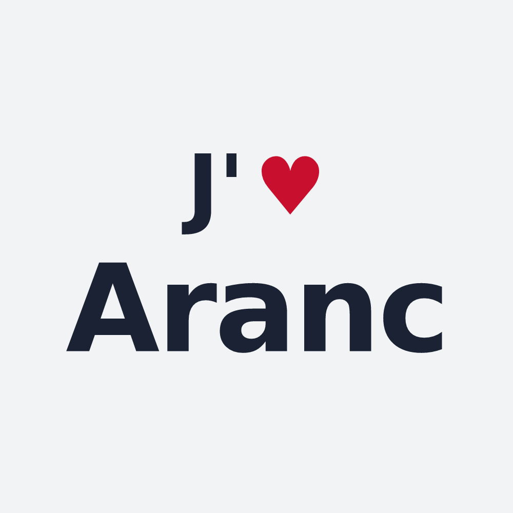 Poster personnalisé Aranc — design J'aime Aranc