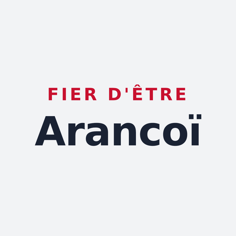 Poster « Fier d'être Arancoï » — design pour Arancou