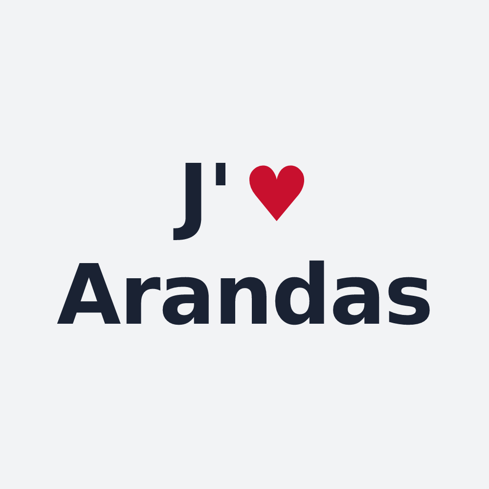 Poster personnalisé Arandas — design J'aime Arandas