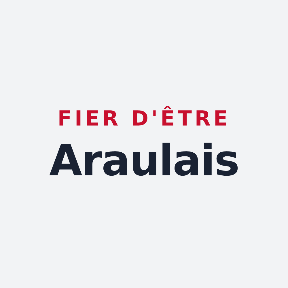 Poster « Fier d'être Araulais » — design pour Araules