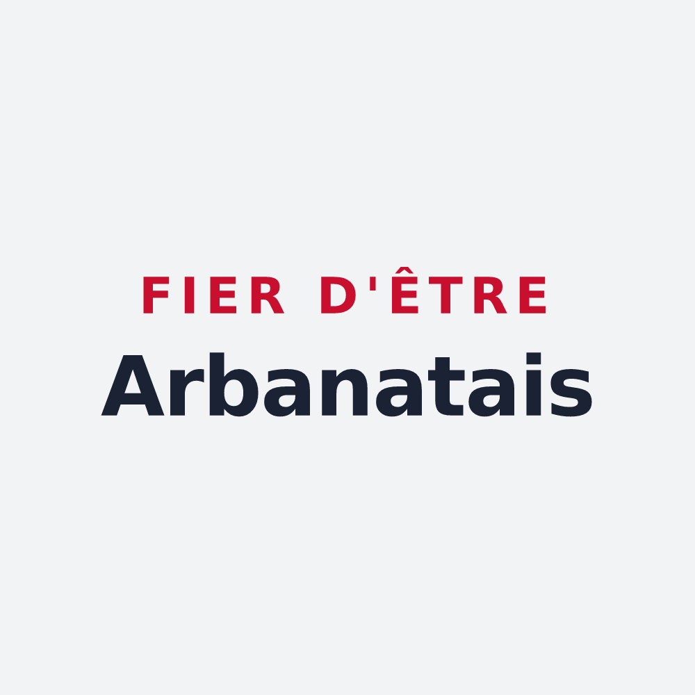 Poster « Fier d'être Arbanatais » — design pour Arbanats