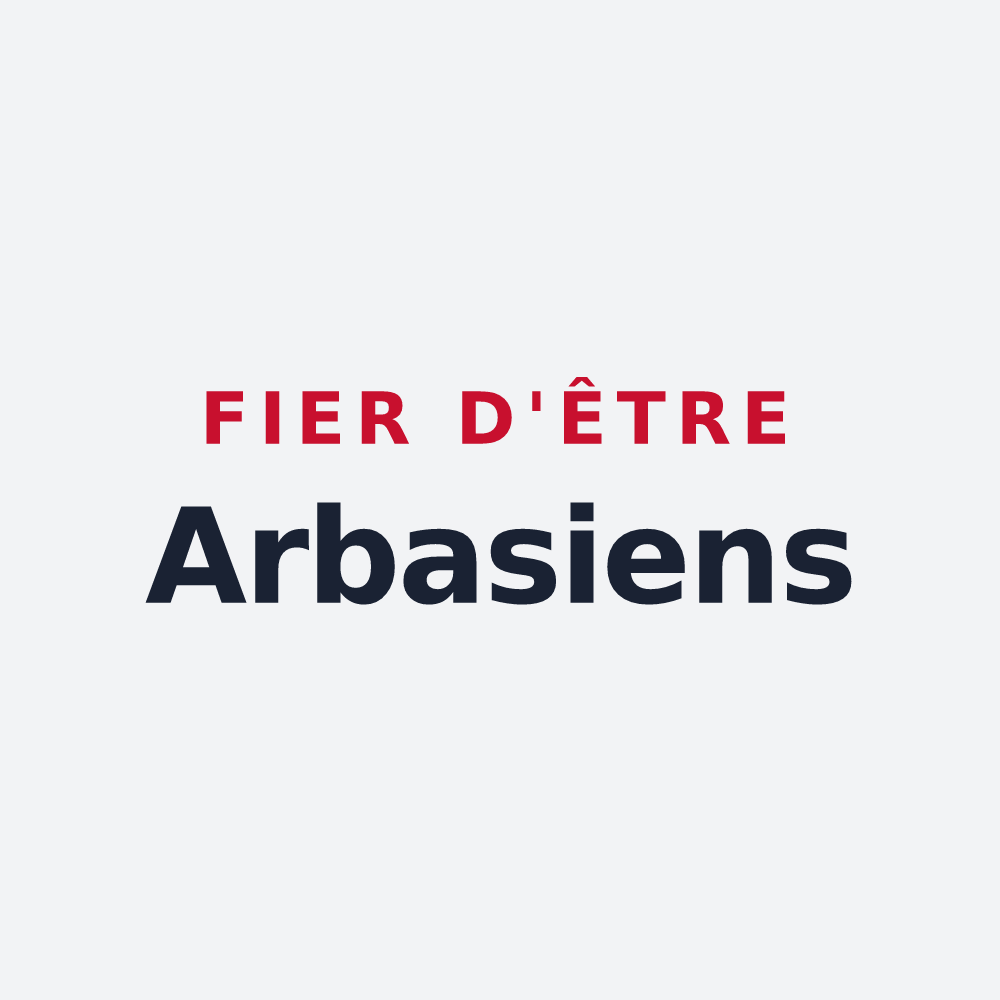 Poster « Fier d'être Arbasiens » — design pour Arbas